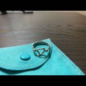 Tiffany and Co Elsa Peretti Open Heart ring